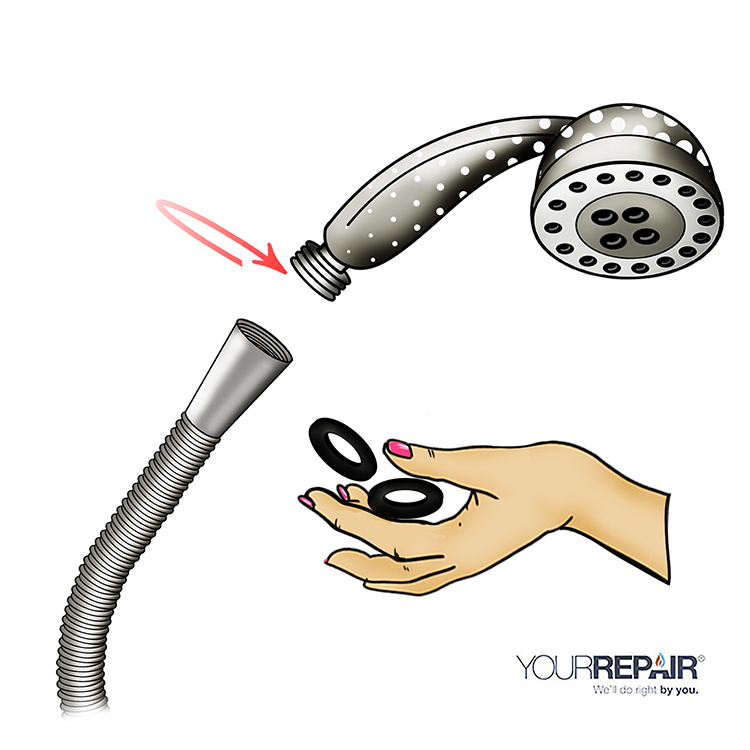 Remove your showerhead from the hose